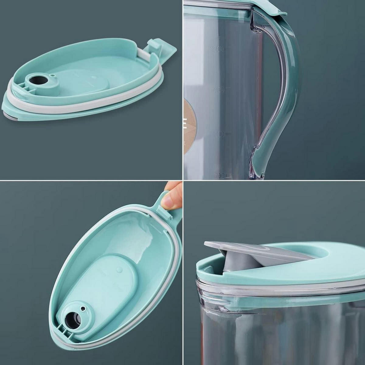 KARAFFE 2,1 L Blau BPA-frei - Transparent, Kunststoff (205/255cm)