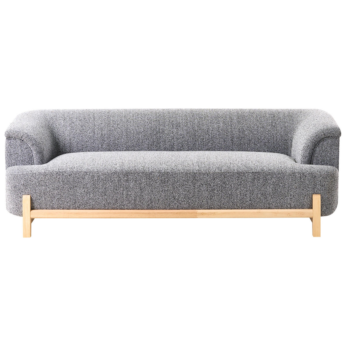 3-SITZER-SOFA Stoff Dunkelgrau Alnor - Dunkelgrau, Textil (205/67/85cm) - Beliani