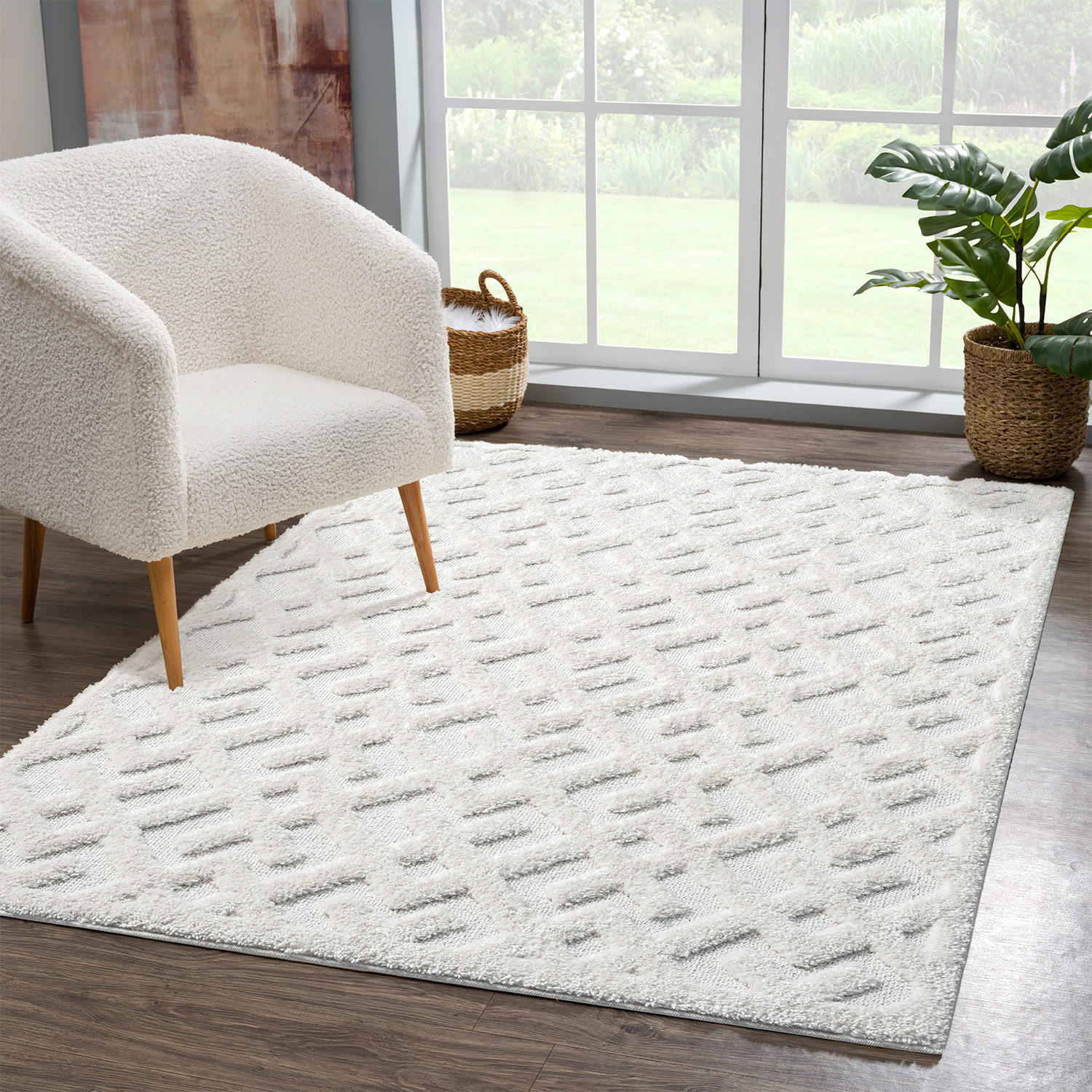 HOCHFLOR-TEPPICH Focus 737 Creme 80x150 cm - Creme, Textil (80/150cm) - carpet city
