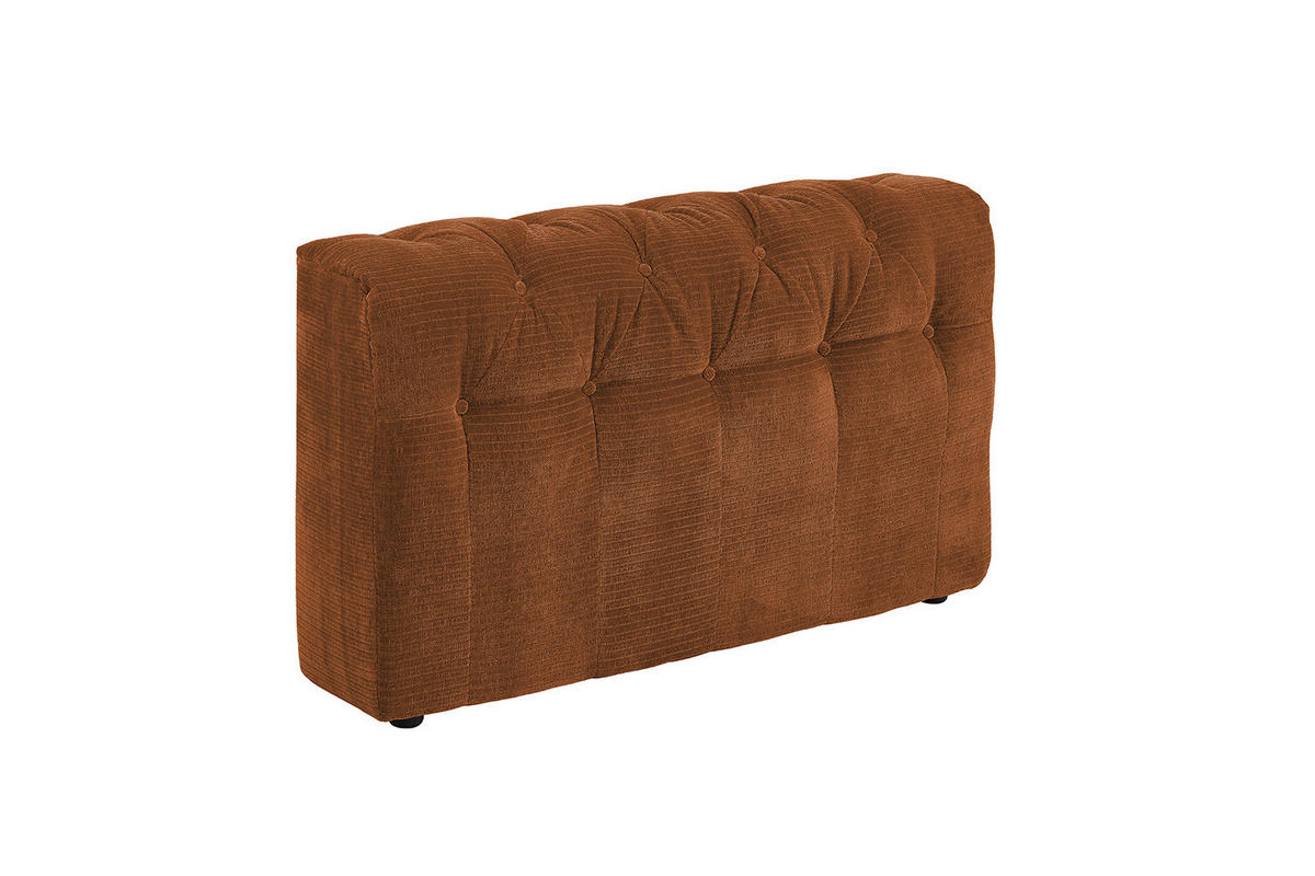 SOFA SITZELEMENT SEPHI Braun Cord - Rotbraun/Dunkelbraun, Kunststoff/Textil (107/62/27cm) - KAWOLA