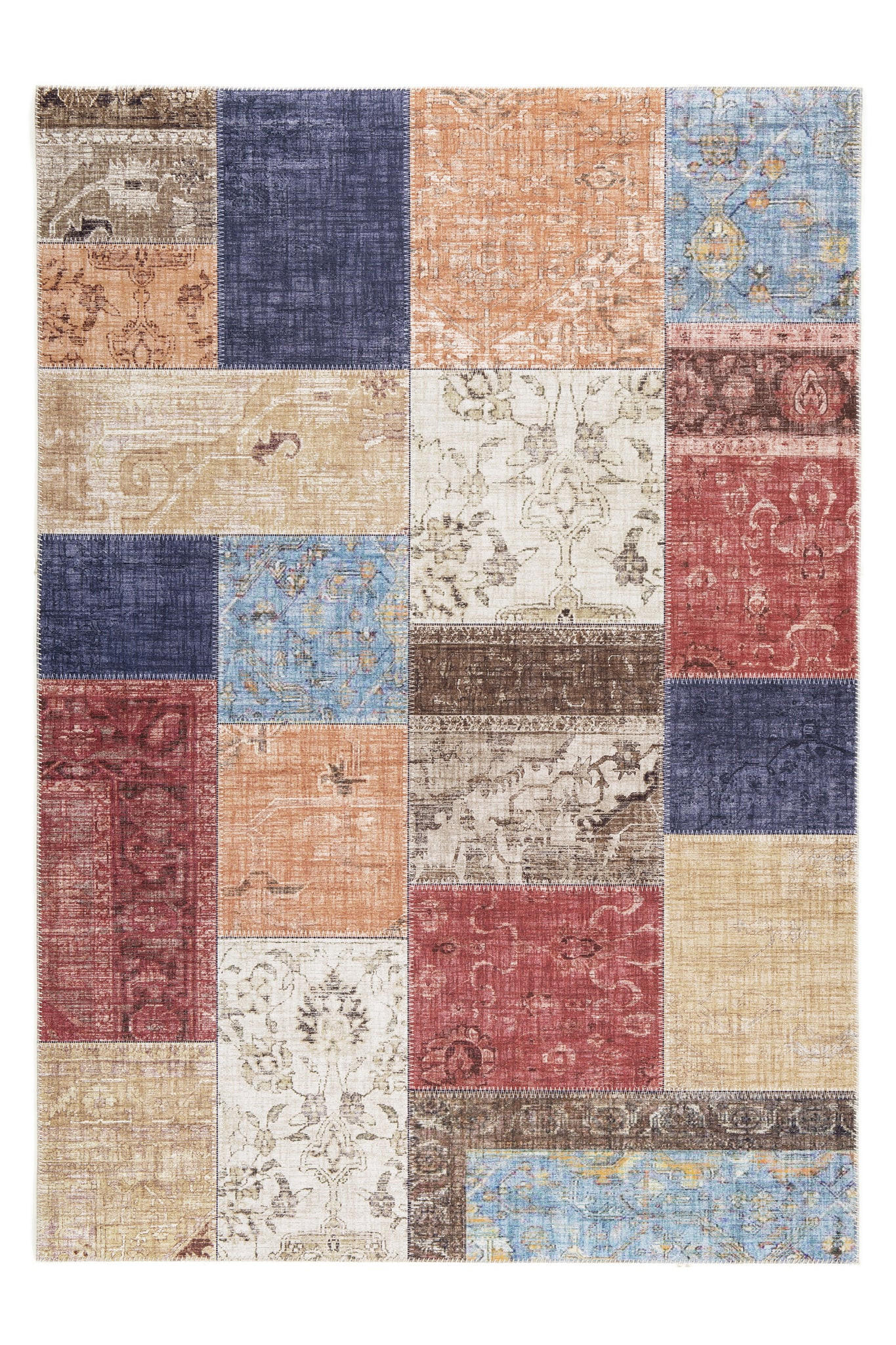 TEPPICH mit englischer Nahtverarbeitung mehrfarbig - Multicolor, Textil (160/230cm) - AFK Living