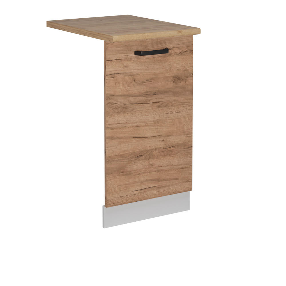 DISKMASKINENS FRONTPANEL R-Line Goldkraft ek 45 cm , AP Oak Honungsek, Vit 81.8/45/60 cm