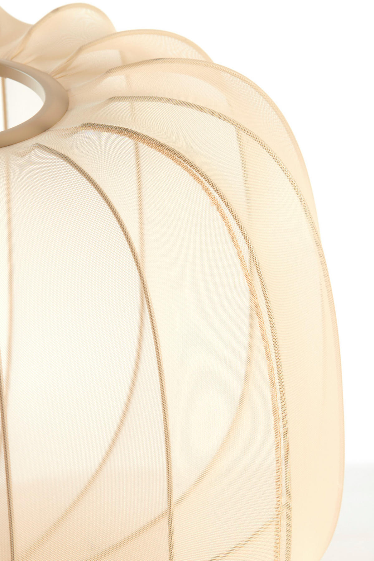 LAMPENSCHIRM Plumeria Braun Ø50/37,5 cm - Braun, Textil (50/50/37.5cm) - Light & Living