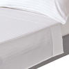 DAMAST-BETTLAKEN ohne Gummizug, 100% Ägyptische Baumwolle - Weiß, Textil (240/275cm) - Homescapes