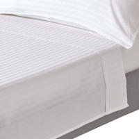 DAMAST-BETTLAKEN ohne Gummizug, 100% Ägyptische Baumwolle - Weiß, Textil (240/275cm) - Homescapes