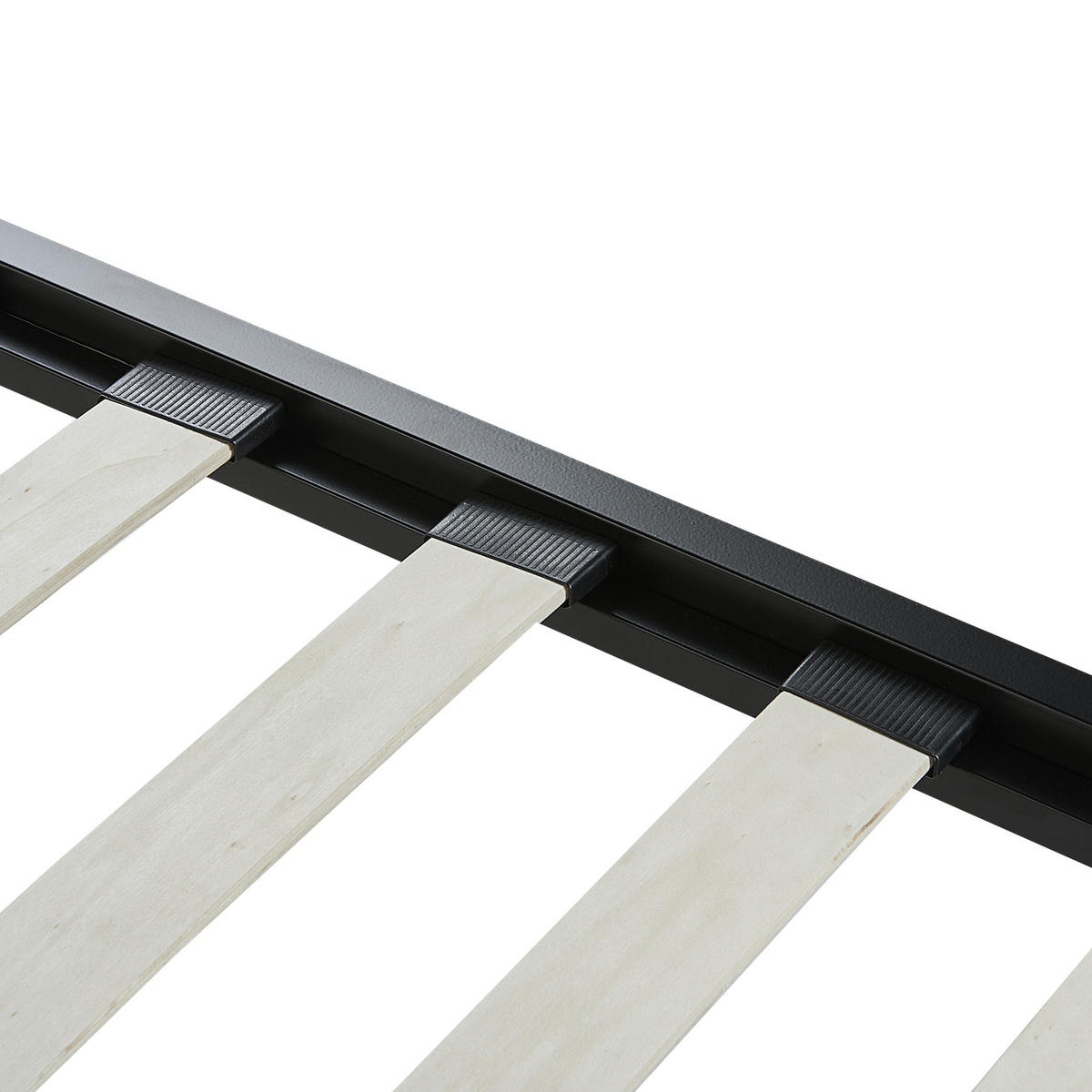 METALLBETT 180/200 cm Schwarz Cusset - Schwarz, Metall (180/200cm) - Beliani