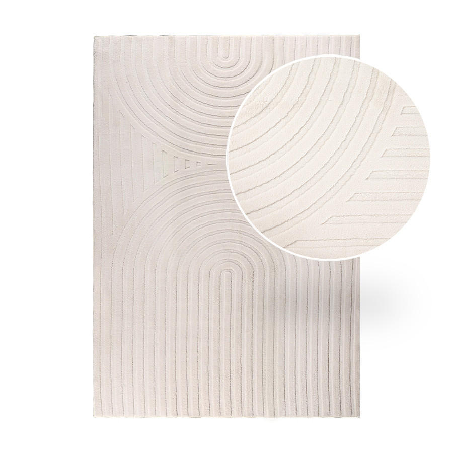 Storesdeco Hochflorteppiche Creme 120x180 cm