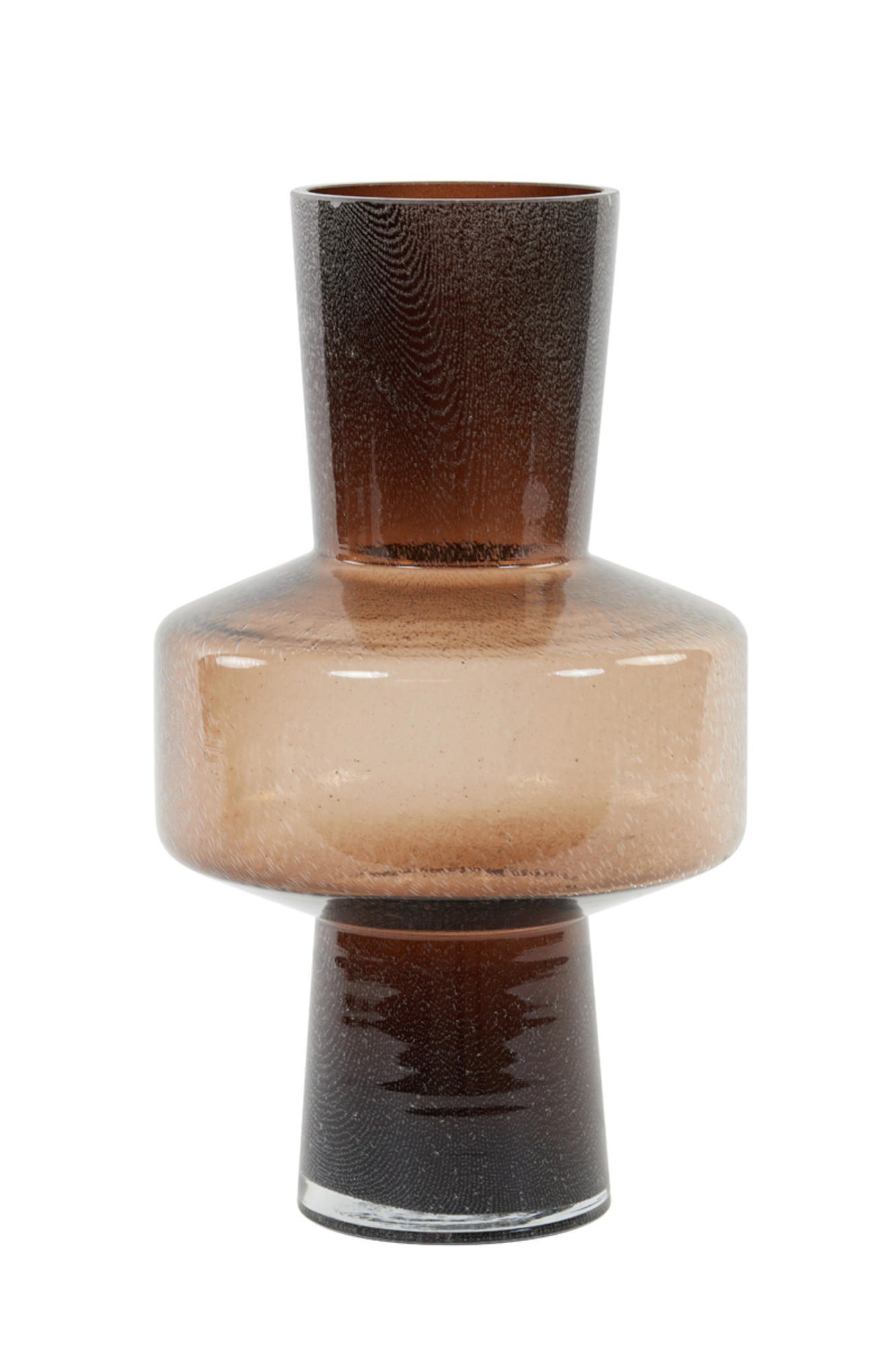 VASE Trasmo Braun Ø23,5/42 cm - Braun, Glas (23.5/42cm) - Light & Living