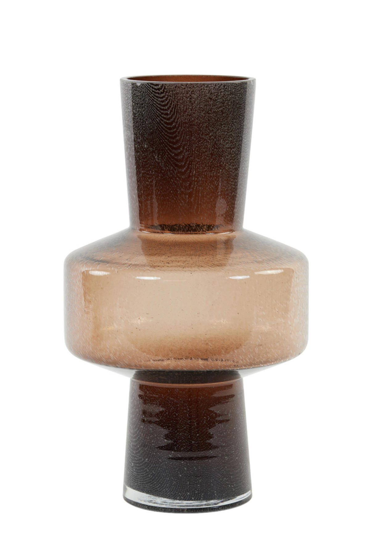 VASE Trasmo Braun Ø23,5/42 cm - Braun, Glas (23.5/42cm) - Light & Living