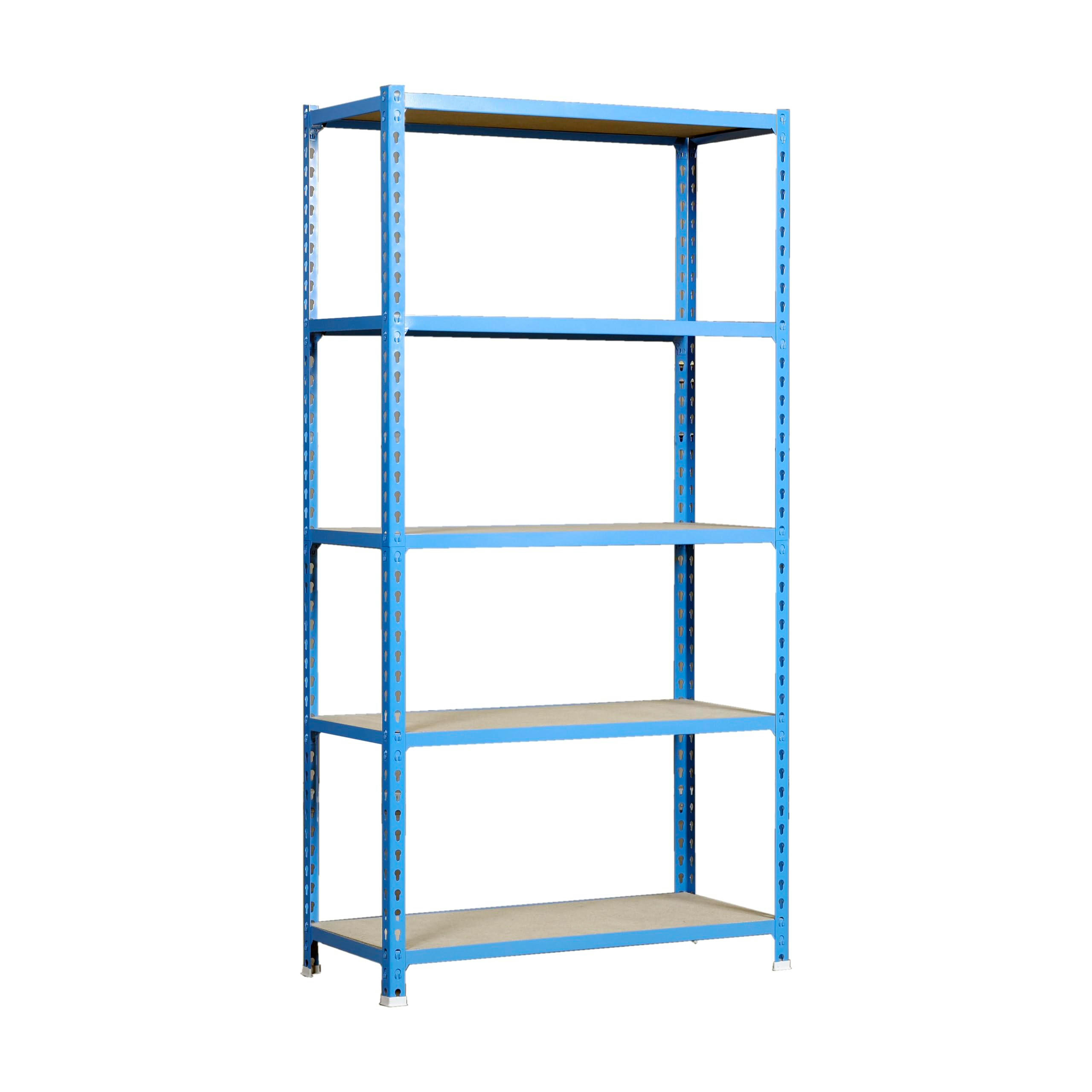 SCHWERLASTREGAL Big Muli HxBxT 200 x 120 x 30 cm 5 Fachböden Fachlast 200 kg Grau - Grau, Metall (120/200/30cm) - PROREGAL