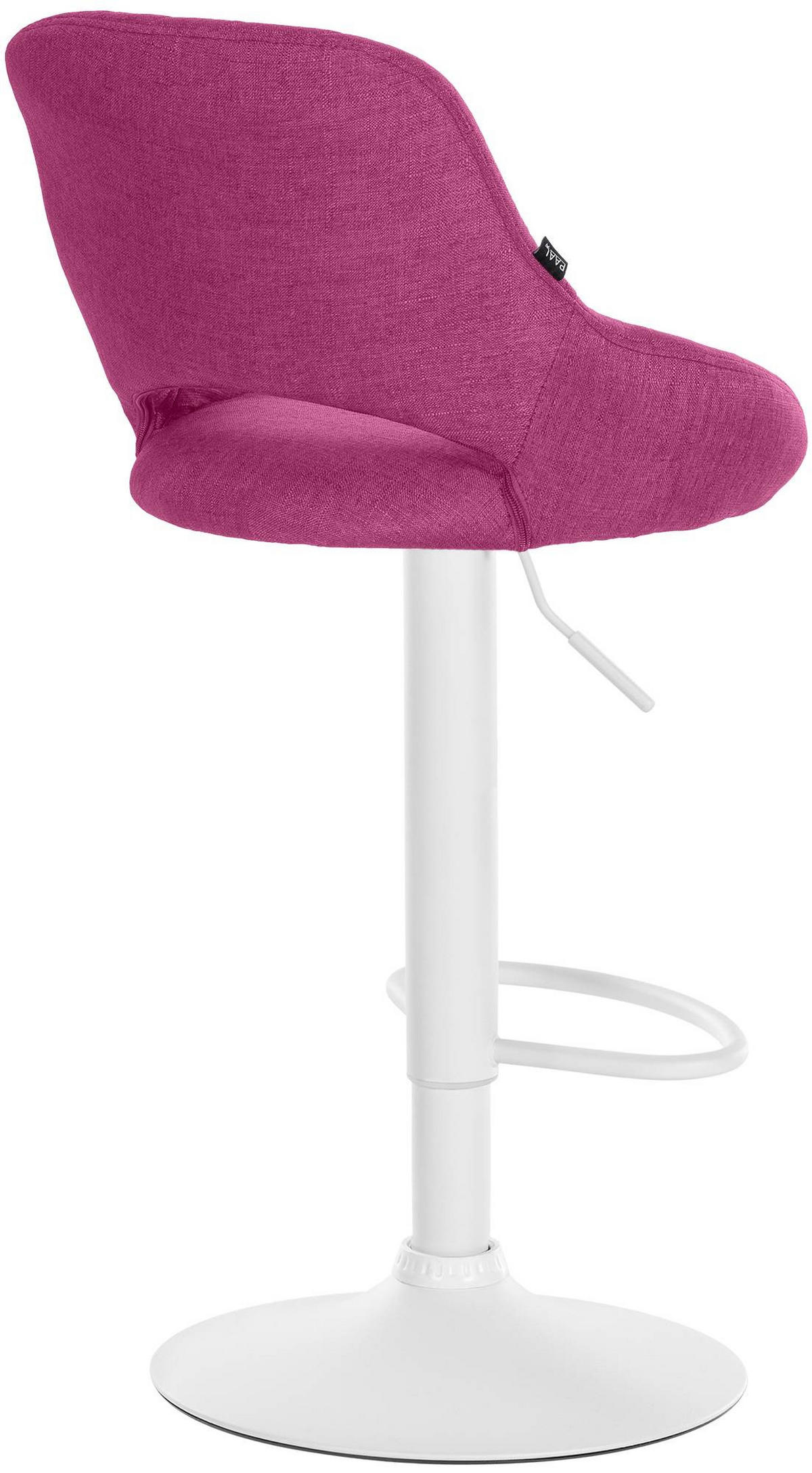 BARHOCKER Stoff Lila - Lila/Weiß, Textil/Metall (47/85/48cm) - CLP