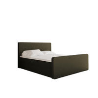 BOXBETT mit Bettkasten Matratze Topper LAGUNE Stoff Loop Grün 120x200 cm H2-Pocket - Grün, Holz/Holzwerkstoff (120/200cm) - Kaiser Möbel