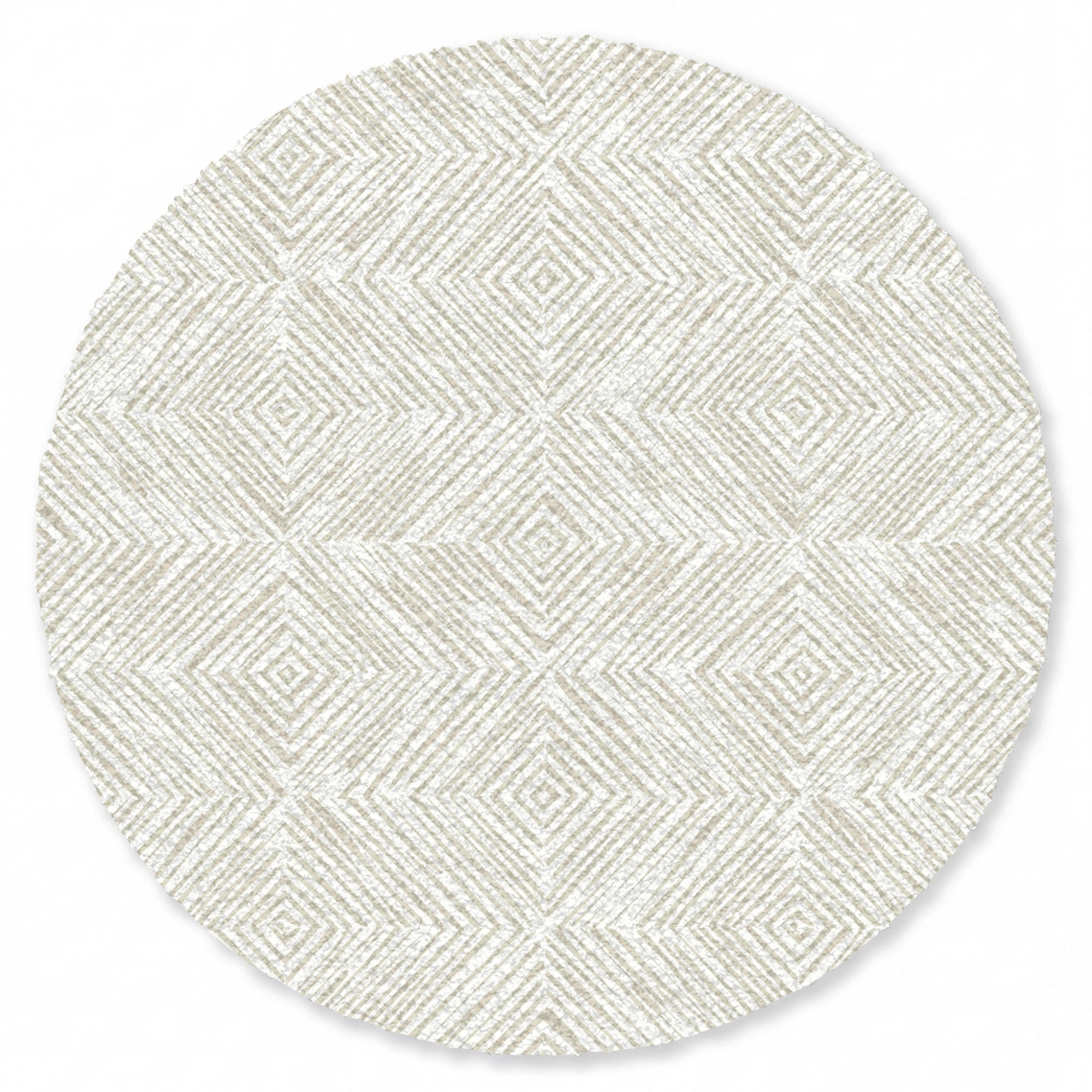 KOBERCE - Abstraktné - Diamanty - Béžová - 90x90 cm - béžová, textil/plast (90/0.4cm) - OnlyWow