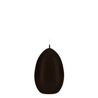 EIKERZEN Klarlack Chocolate Schokolade 90 x Ø 60 mm, 6 Stück - Hellbraun, Paraffin (6/9/9cm) - Kopschitz Kerzen