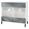 KOMMODE Bari Beton Dunkel Optik - Dunkelgrau, Holzwerkstoff (92.5/83.5/35cm) - Vladon
