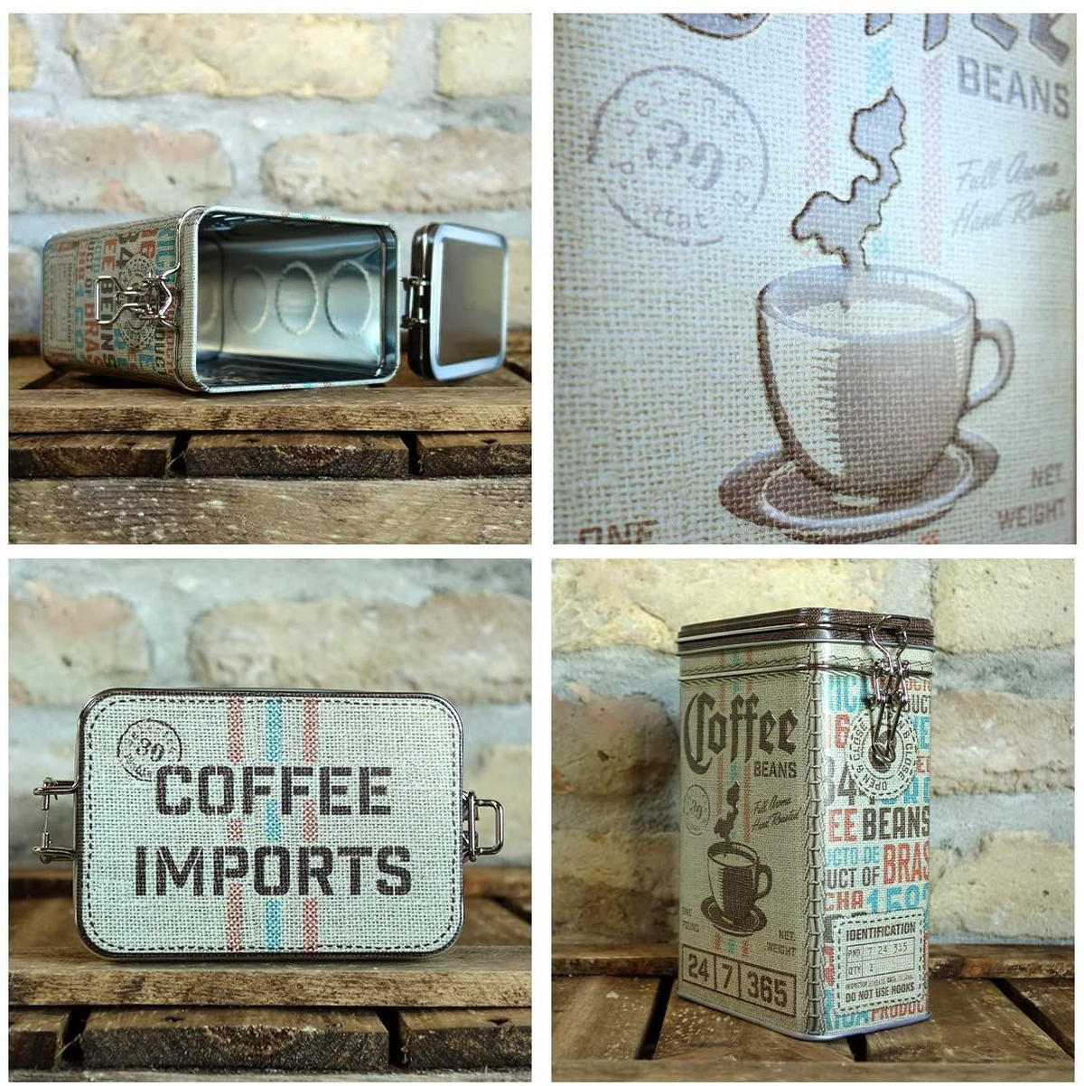 AROMADOSE Coffee & Chocolate Coffee Sack - Multicolor, Metall (11/17.5/7.5cm) - Nostalgic-Art