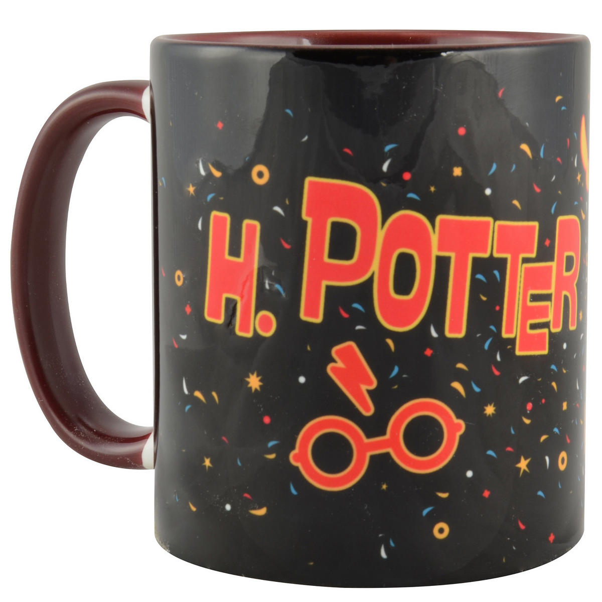 KAFFEEBECHER Harry Potter Quidditch Hogwarts Schwarz 320 ml - Schwarz, Keramik (0.32L) - United Labels