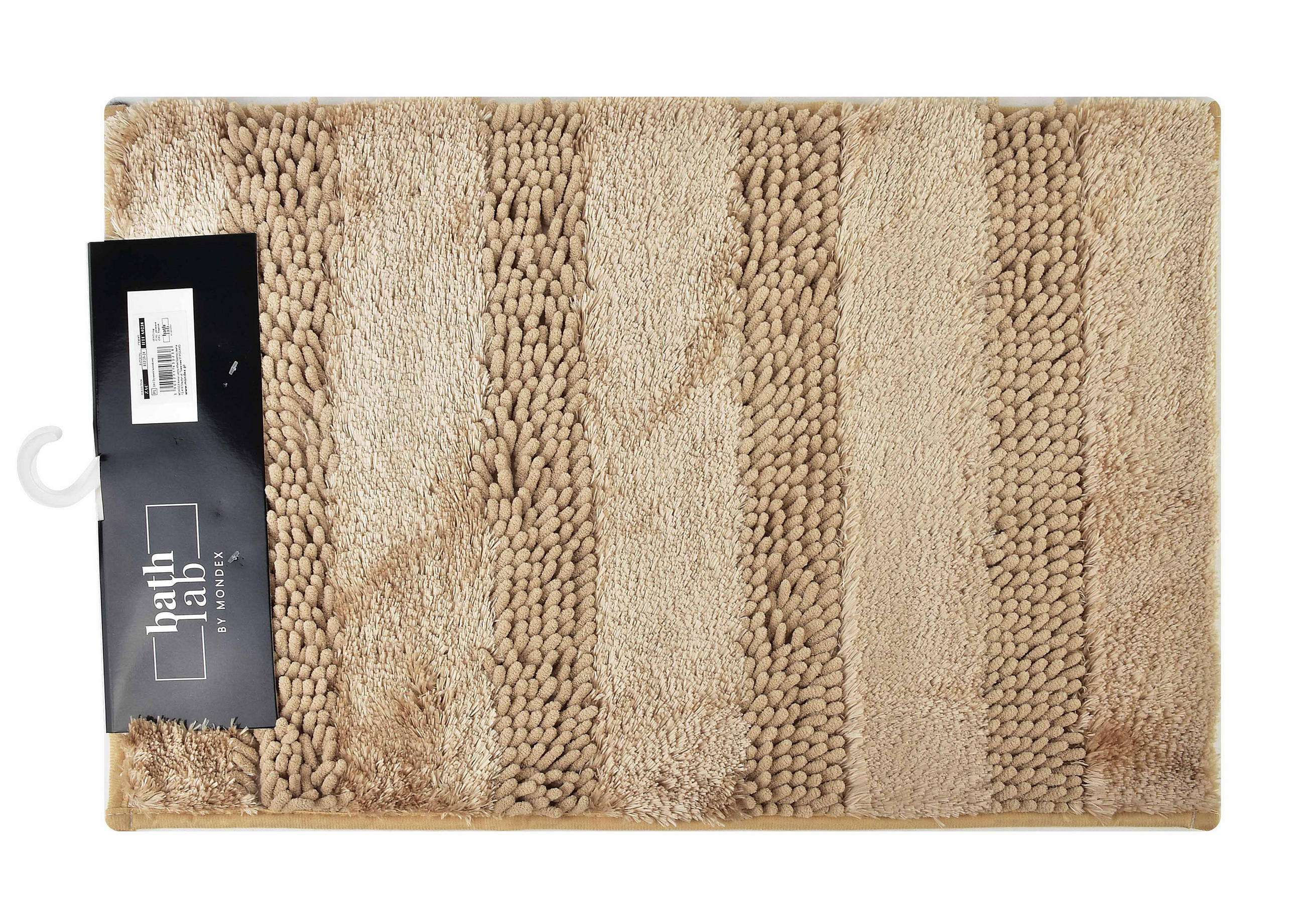 BADEMATTE Zac Beige 60/40/2 cm Textilien - Beige, Textil (40/60cm) - Mondex