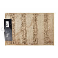 BADEMATTE Zac Beige 60/40/2 cm Textilien - Beige, Textil (40/60cm) - Mondex