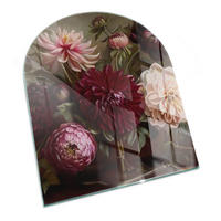 GLASPLATTE für Kamin 80x70 cm Bordeaux - Weinrot, Glas (80/70/0.4cm) - ArtPrintCave