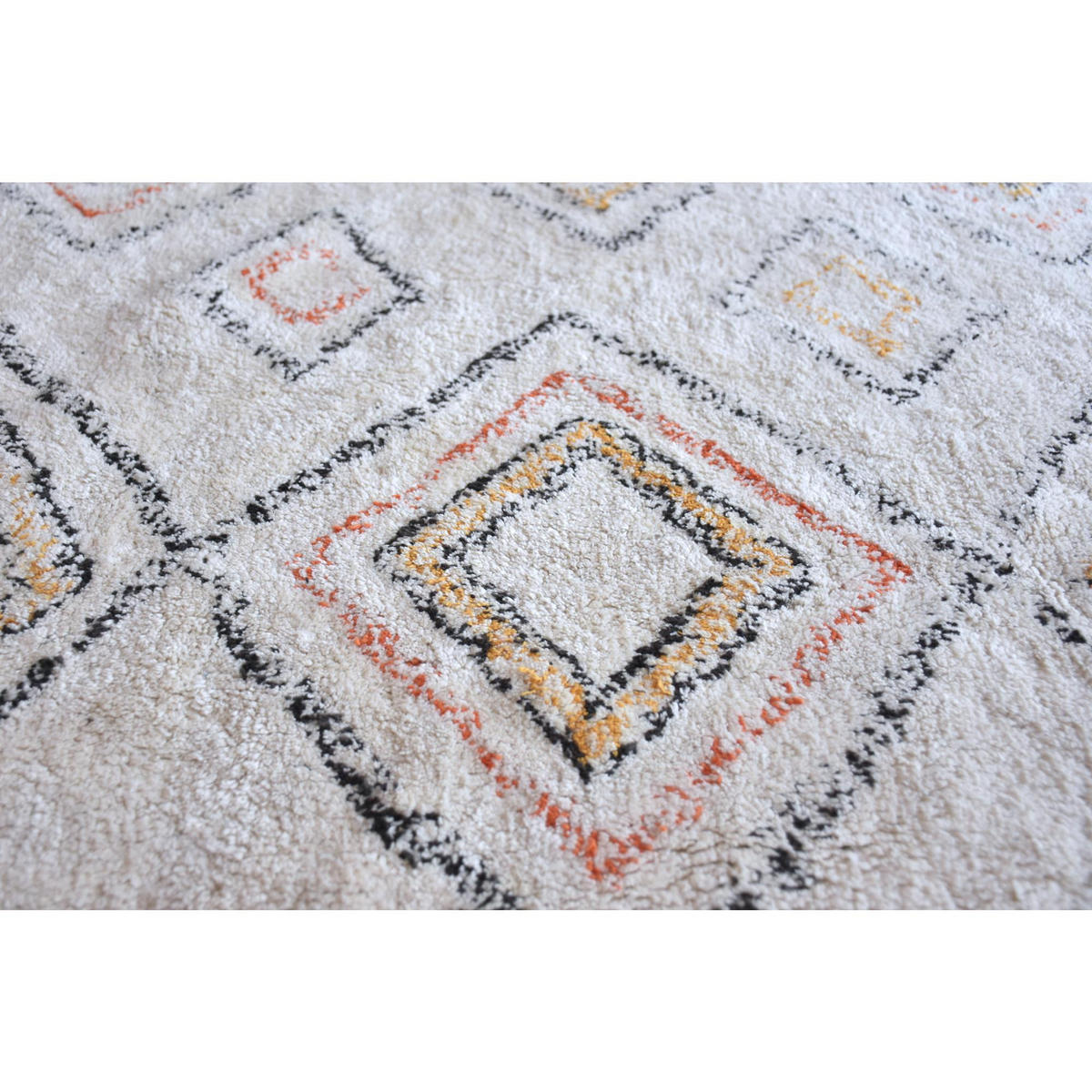 TEPPICH Salford elfenbein/bunt 120 x 180 cm - Multicolor, Textil (180/120cm) - The Rug Republic