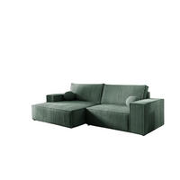 ECKSOFA Corunia Xs - Grün, Holzwerkstoff/Textil (255/148cm) - Fun Möbel
