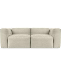 2-SITZER-MODULSOFA BUFFO mit extrem weicher und bequemer Sitzfläche, Gewebestoff, ecru - Ecru, Textil (210/73/96cm) - KONSIMO®