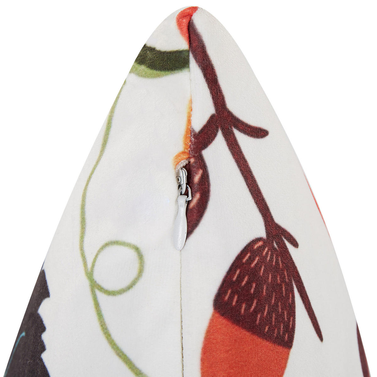 SAMTKISSEN Bunt 45/45 cm Viscaria - Multicolor, Textil (45/45cm) - Beliani