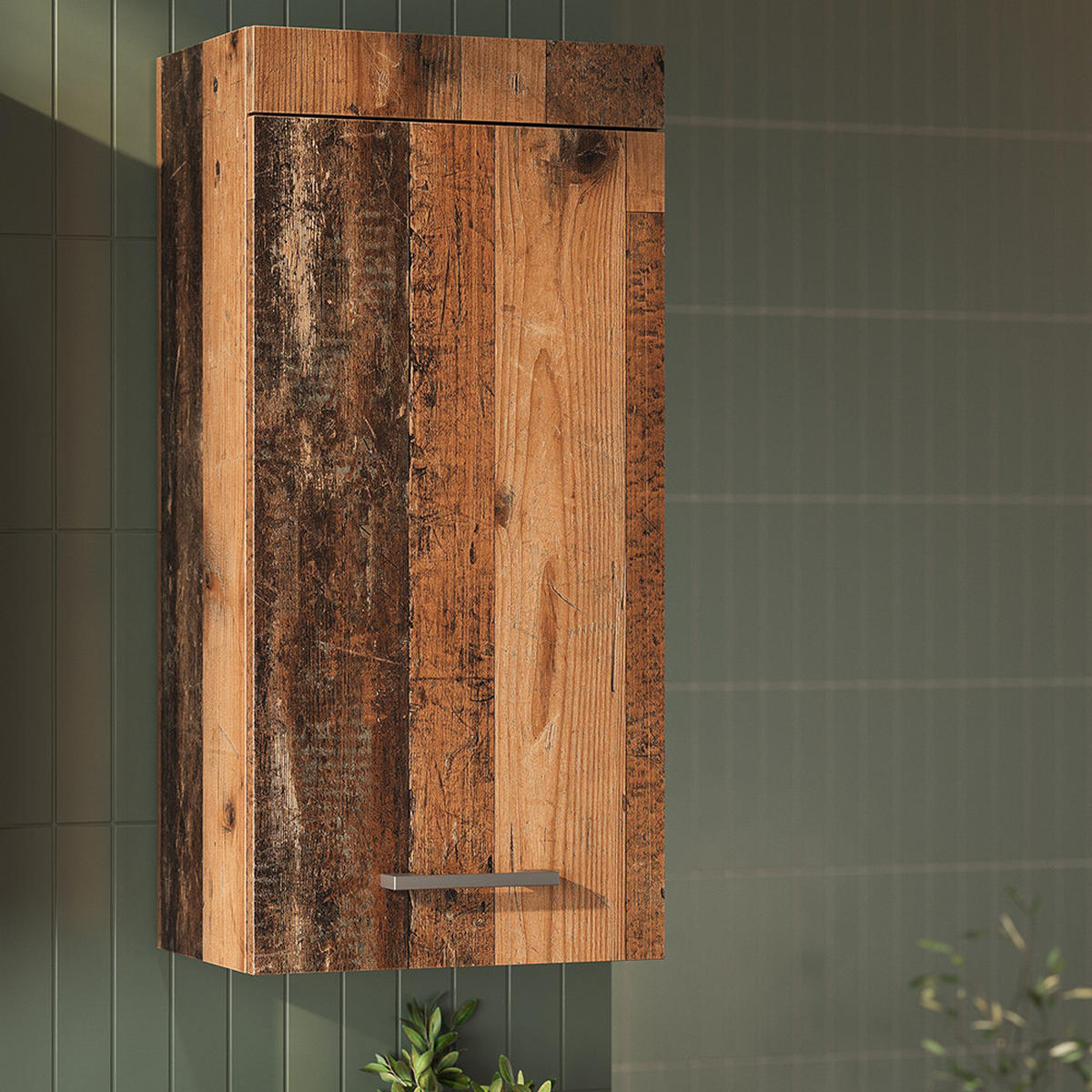 UNIVERZÁLNÍ NÁSTĚNNÁ SKŘÍŇ Luna Oldstyle - hnědá, kompozitní dřevo (37/77/24.6cm) - Vicco