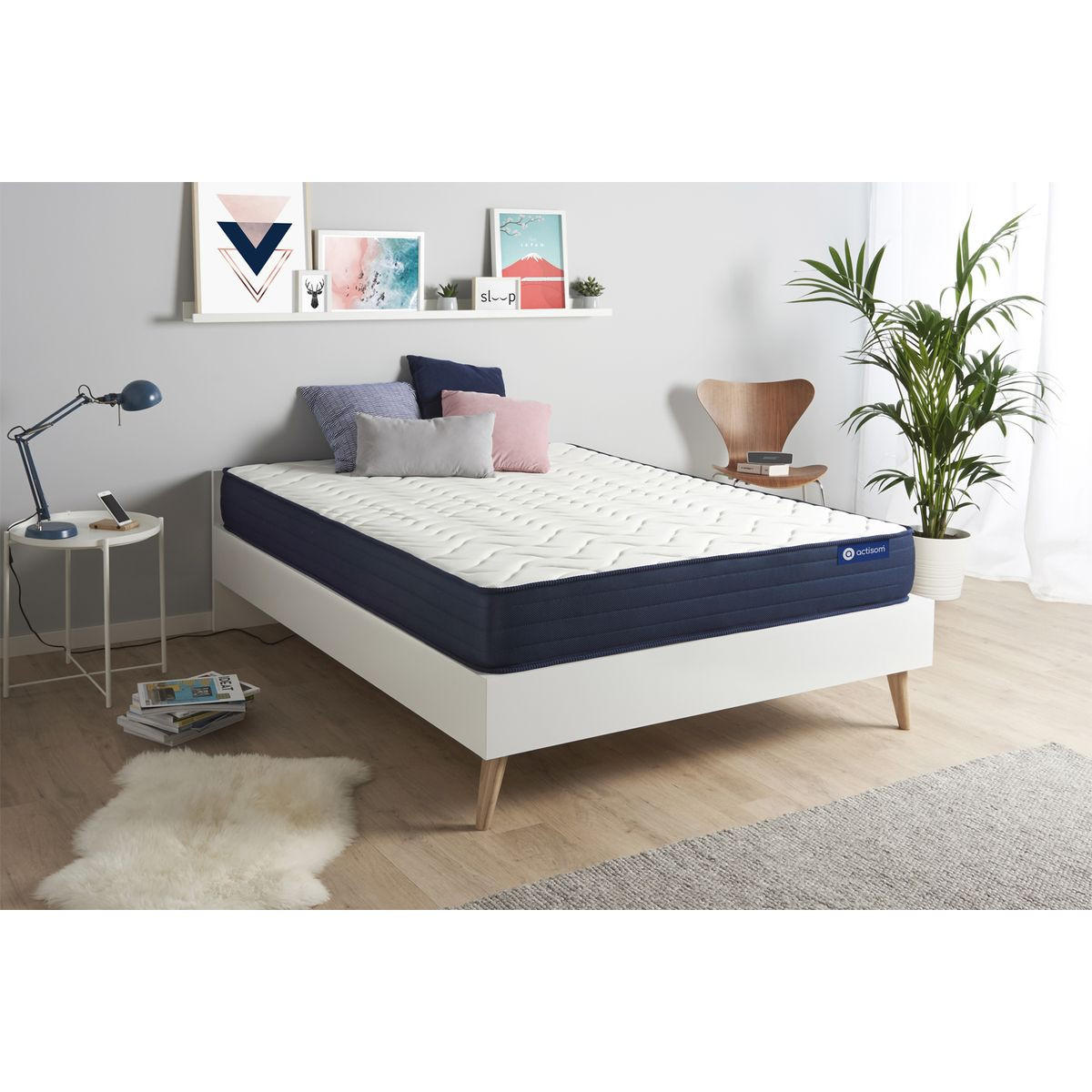 MATRATZE Actimemo life Memory-Schaum 160 x 200 cm h4 - Weiß, Textil (160/200cm) - ACTISOM