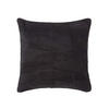 LEDERKISSEN Patchwork schwarz 45/45 cm - Schwarz, Leder/Textil (45/45cm) - Homescapes