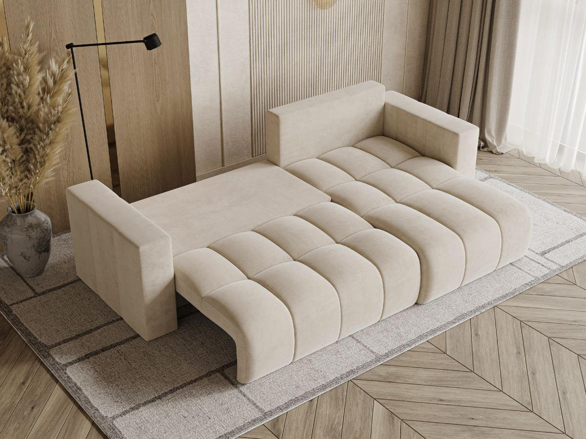 ECKSOFA Neva Beige - Beige, Holz/Textil (280/170cm) - Graingold