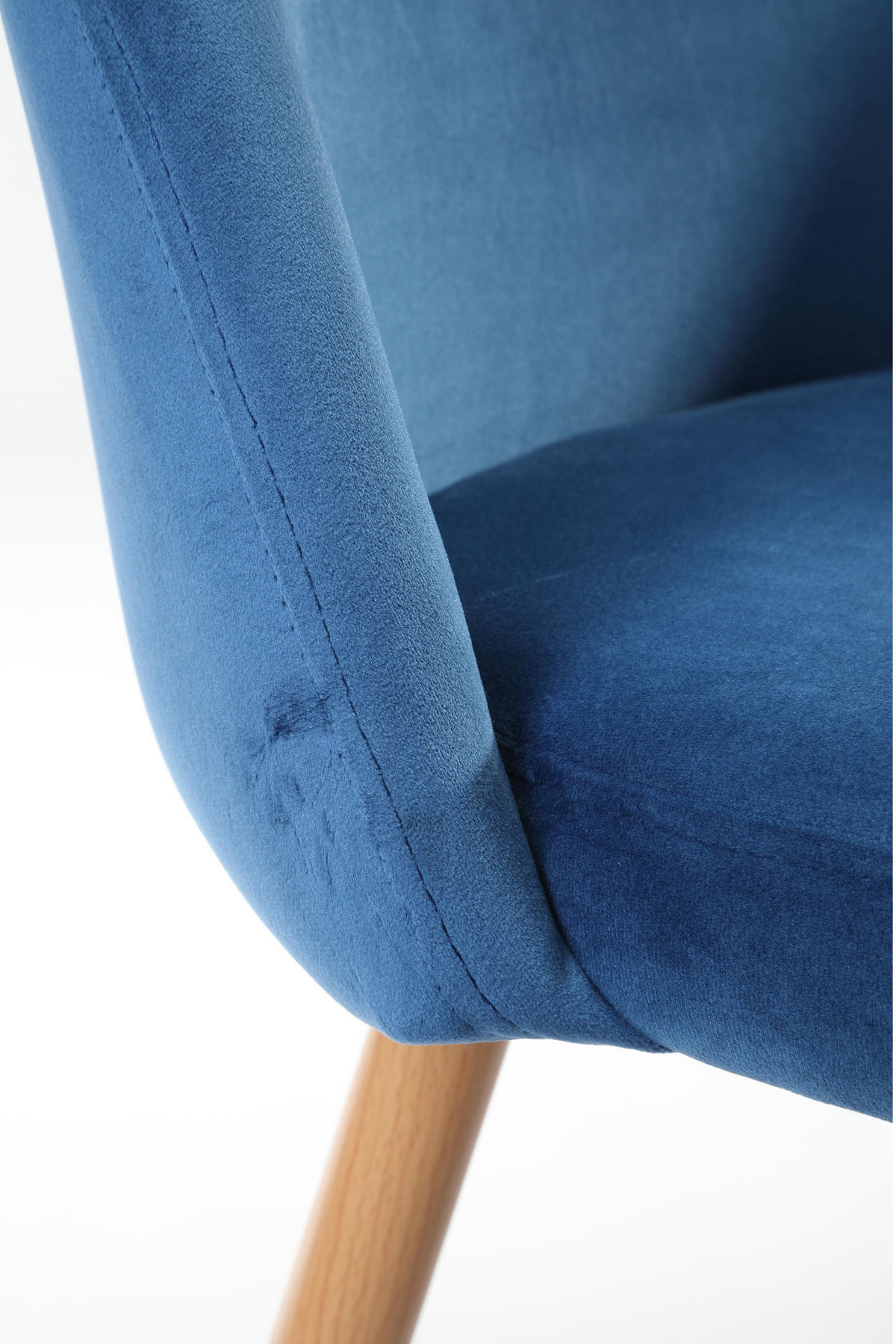 POLSTERSTUHL Blau 50/76/54 - Blau, Textil (50/76/54cm) - RAUMHIRSCH FURNITURE