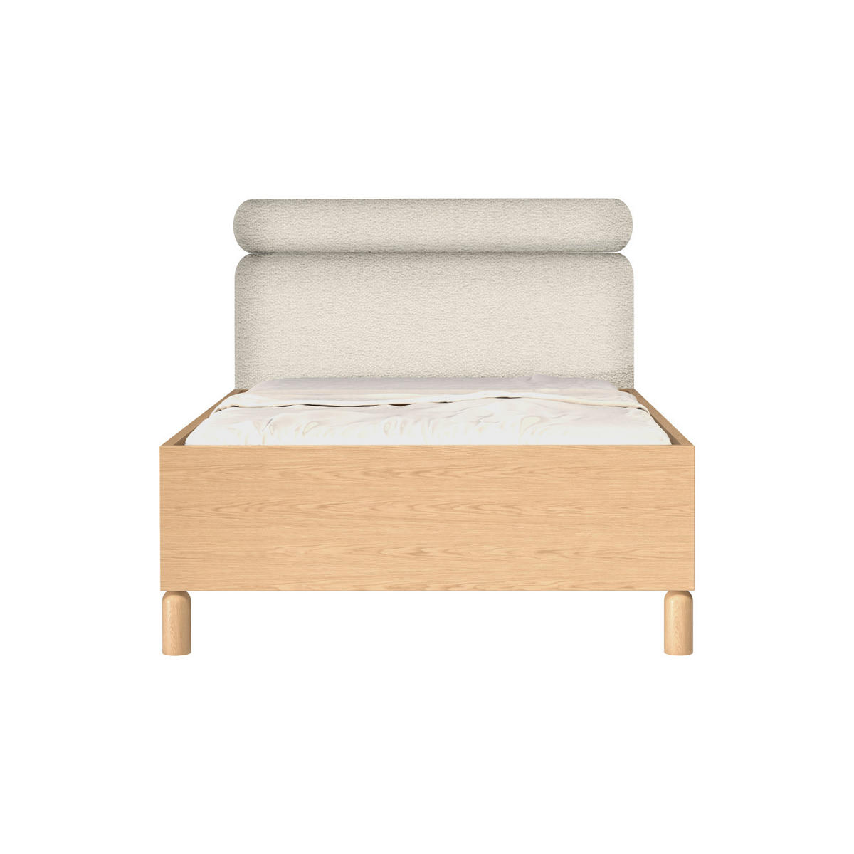 BETT MIT BETTKASTEN Sanden SN-12 140 x 200 cm Eiche Bookmatch - Eichefarben, Holz/Holzwerkstoff (140/200cm) - Koseto