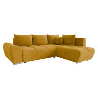 ECKSOFA Forest, Seite: Rechts - Currygelb/Schwarz, Holz/Kunststoff (290/183cm) - MIRJAN24
