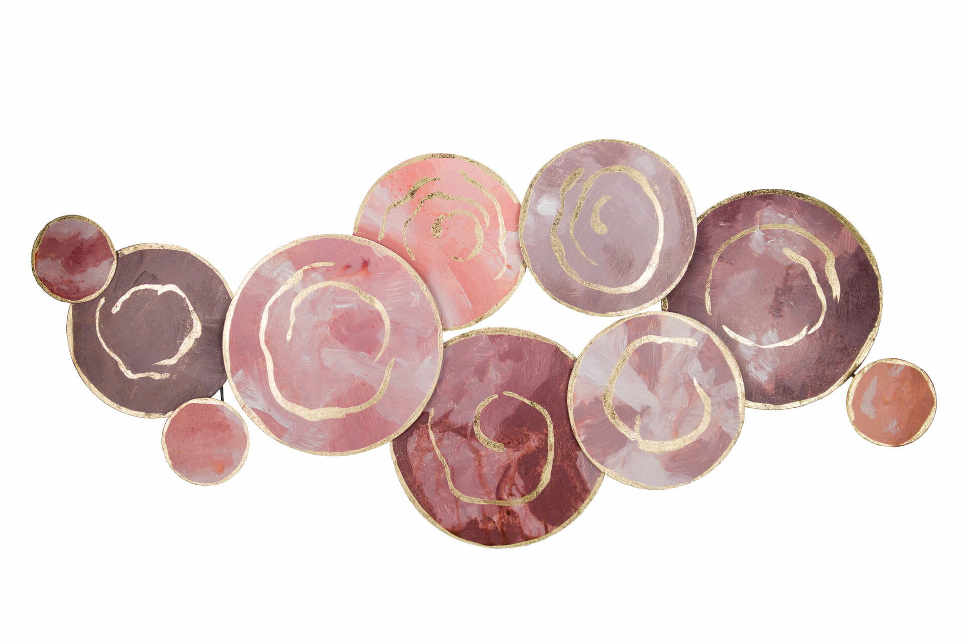 WANDDEKO Rot 120/60 cm - Pink/Rot, Metall (3/60/6cm) - KUNSTLOFT