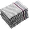 GESCHIRRTÜCHER, 10er-Set, 50x100 cm, 100% Baumwolle, Grau - Grau, Textil (50/100cm) - Zollner