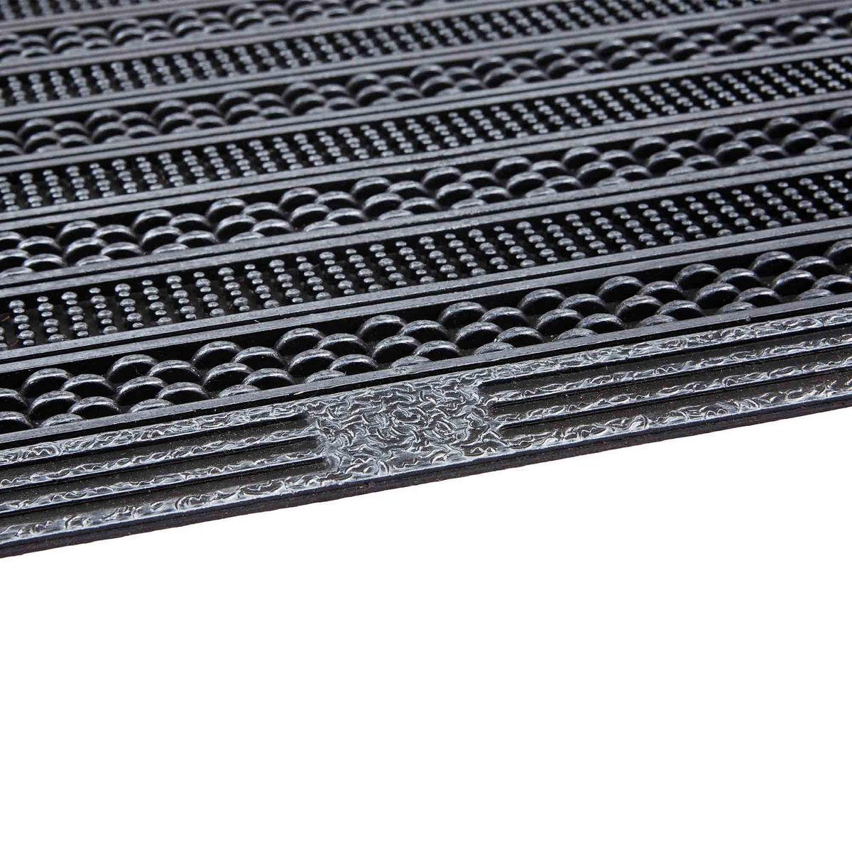 SCHMUTZFANGMATTE INDOOR UND OUTDOOR RUBIC - Silberfarben, Textil (40/60cm) - Astra