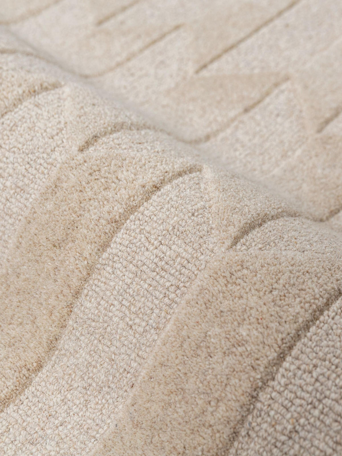 TEPPICHLÄUFER handgetuftet DARENT, Wabenmuster, Erdtöne-Grün, 60 x 230 cm - Grün, Textil (60/230cm) - KADIMA DESIGN