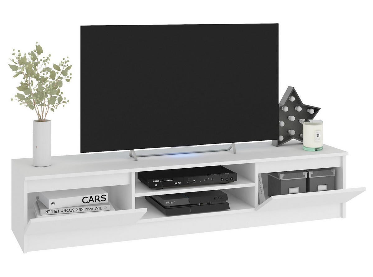 TV SKRINKA nízka - biela, kompozitné drevo (220/140/40cm) - RAUMHIRSCH FURNITURE