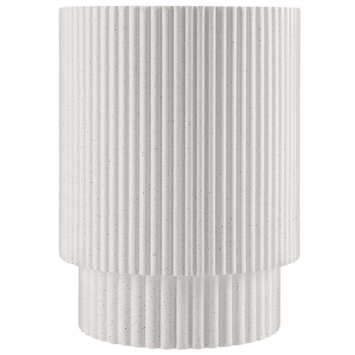 BEISTELLTISCH Amira, Ø 38 x 51 cm, creme - Creme, Keramik (38/38/51cm) - tectake