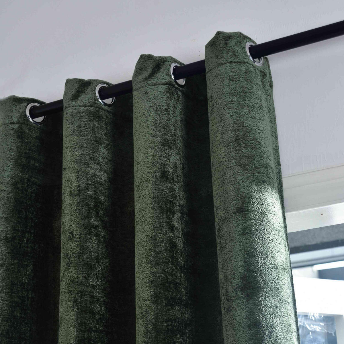VORHANG 2ER SET »Nürnberg« HxB 245x135 cm Grün - Grün, Textil (135/245cm) - Gardinenbox