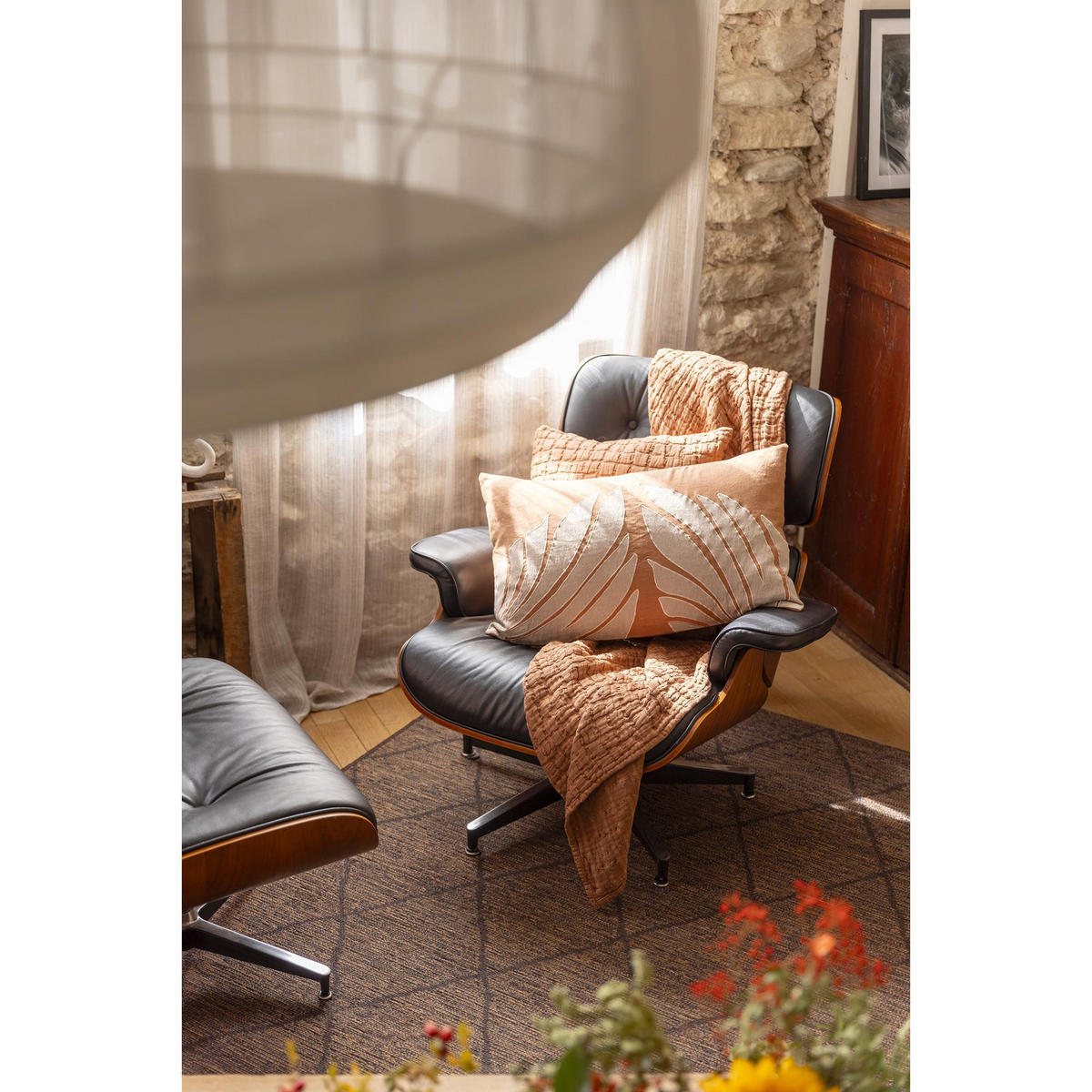 TAGESDECKE Swami mokka 240 x 260 cm - Mokka, Textil (240/260cm) - Vivaraise