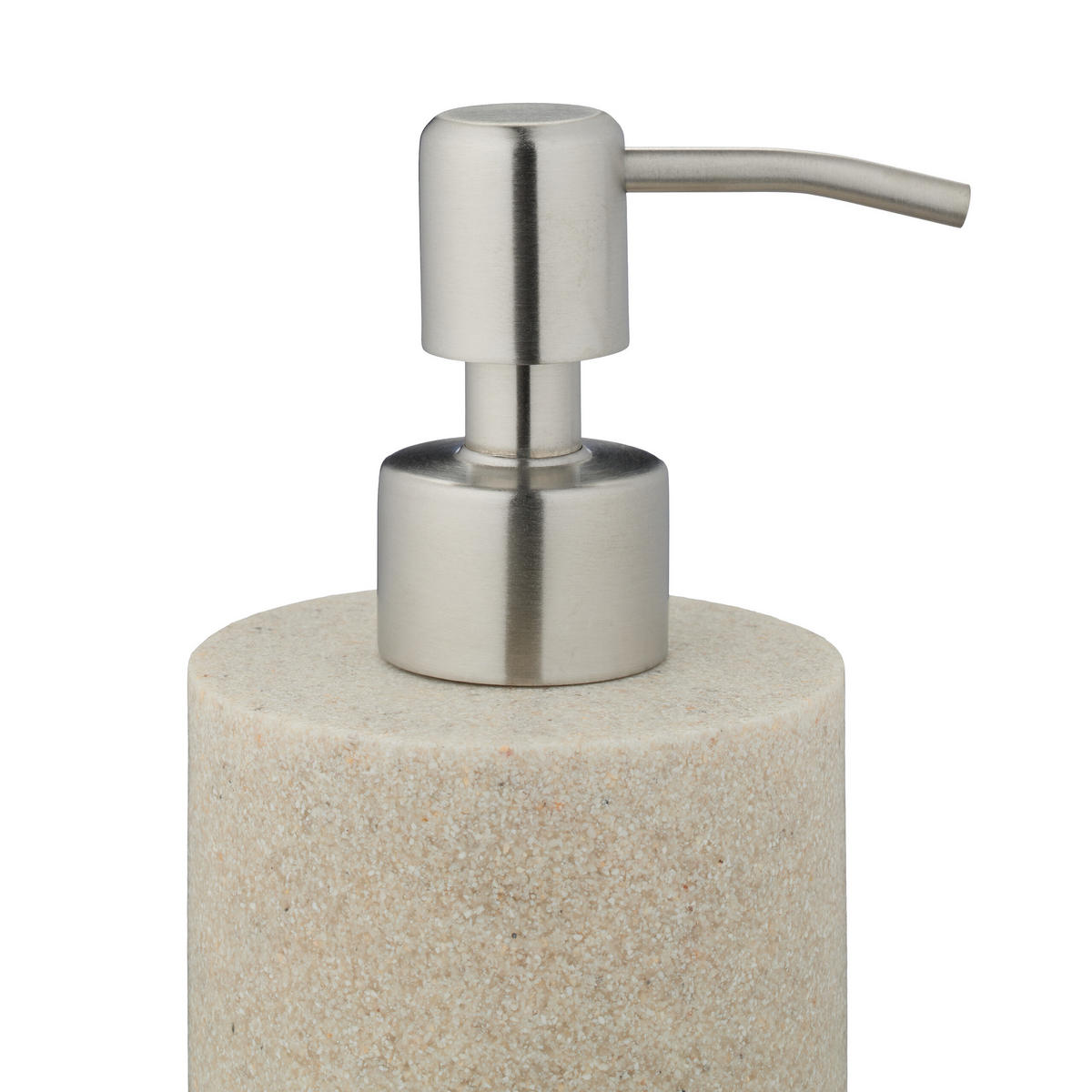 SEIFENSPENDER - Creme, Kunststoff/Metall (7/16.5/8cm) - Relaxdays