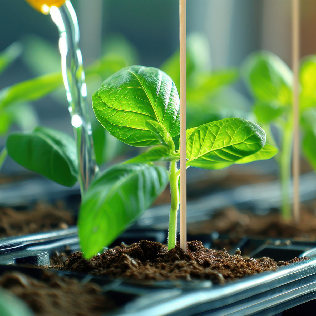 500XBAMBUSOVÉ tyče - svetlohnedá, drevo (0.3/30/0.3cm) - Relaxdays