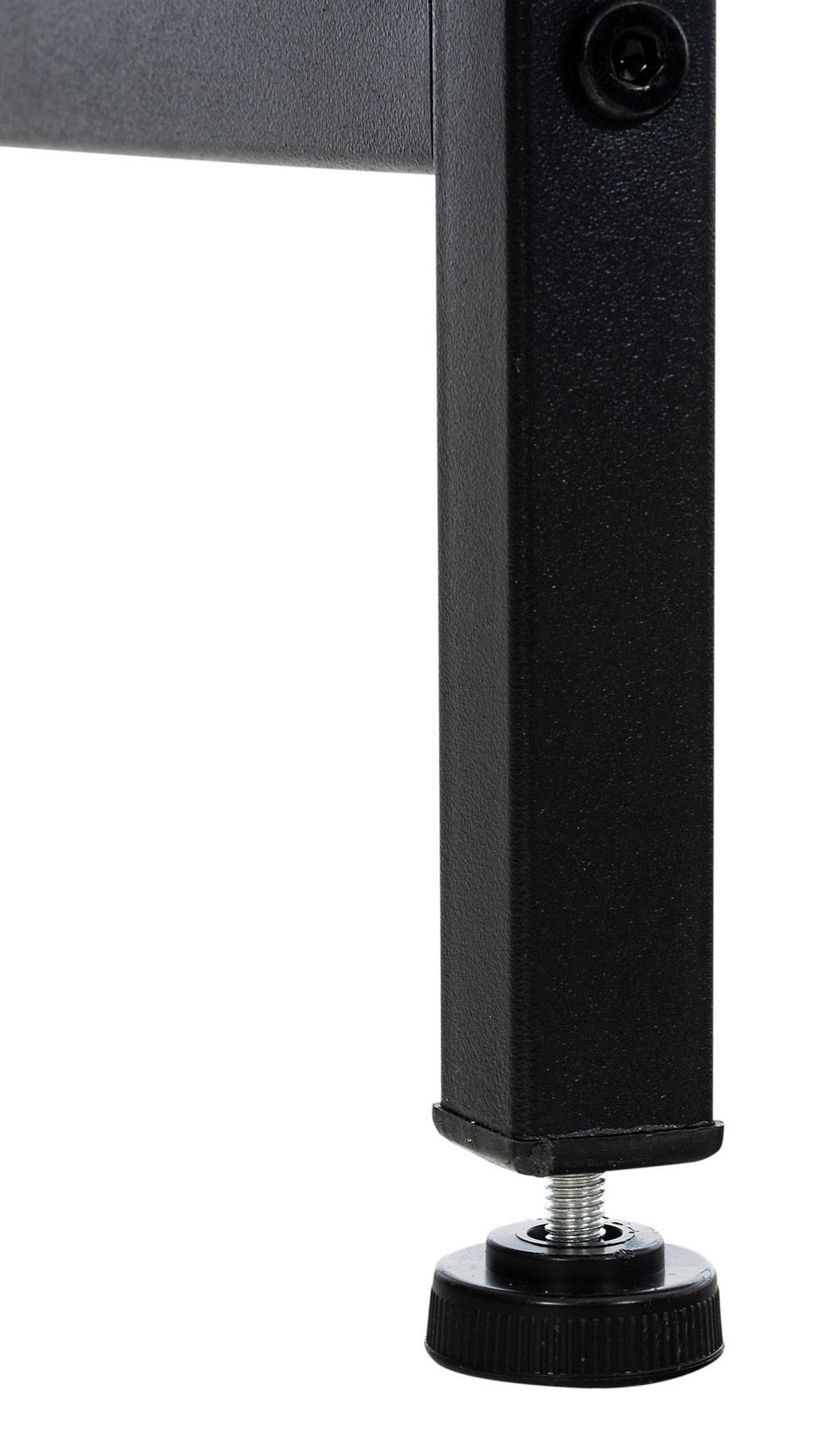 SCHREIBTISCH 120/60/76 cm Holz schwarz/braun - Schwarz/Braun, Holz/Metall (60/120/76cm) - CLP