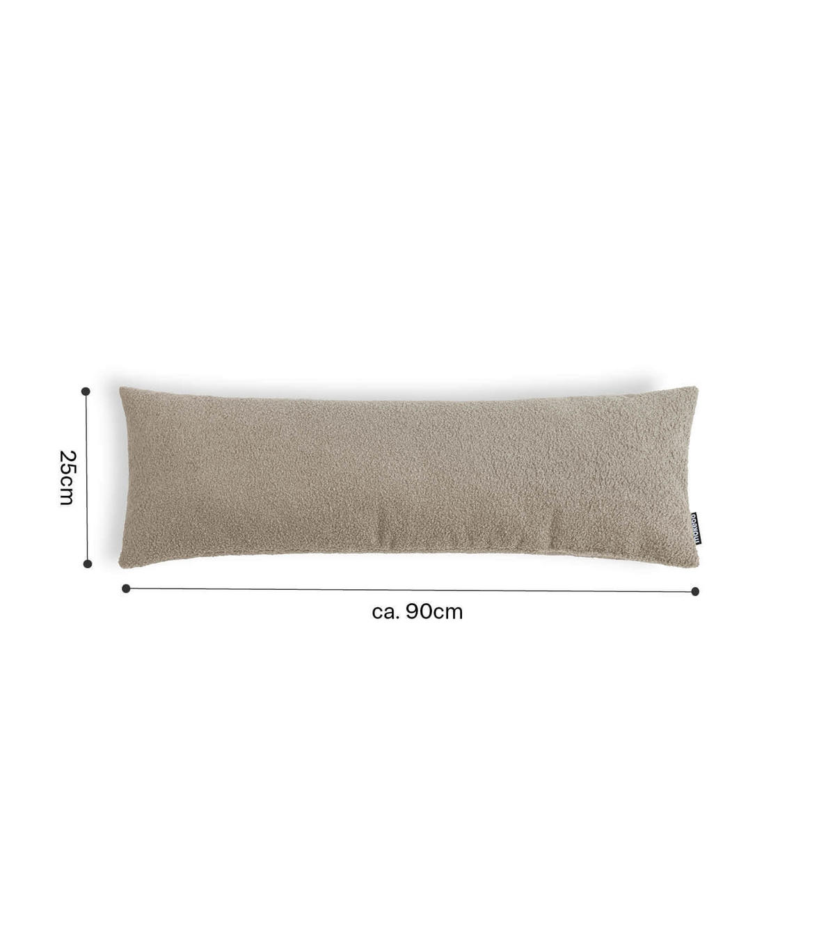 SOFAKISSEN Line 2er-Set - Braun, Textil (25/87cm) - Mokebo