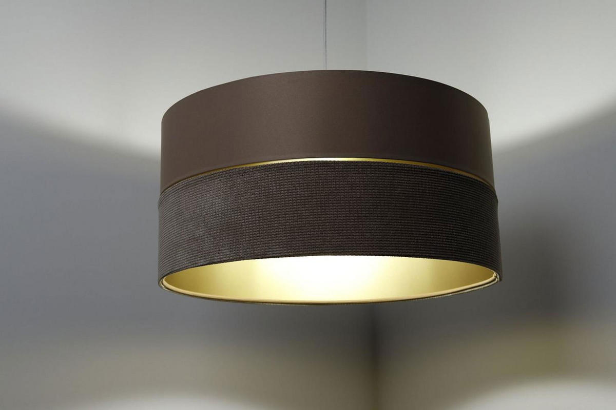 HÄNGELEUCHTE Gold 50/25 cm - Beige/Goldfarben, Kunststoff (50/0.8/25cm) - ONZENO