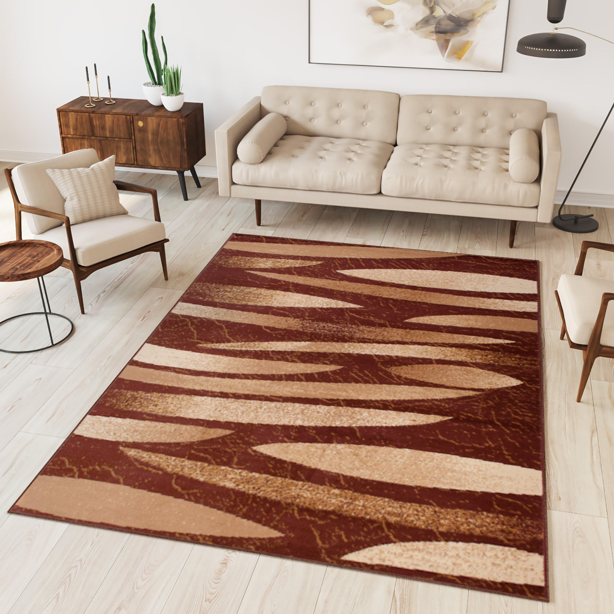 TEPPICH DREAM Braun 130/190 cm - Braun, Textil (130/190cm) - Tapiso