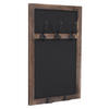 WANDGARDEROBE MIT KREIDETAFEL Dunkelbraun - Dunkelbraun, Holz (34/55/7cm) - MCW